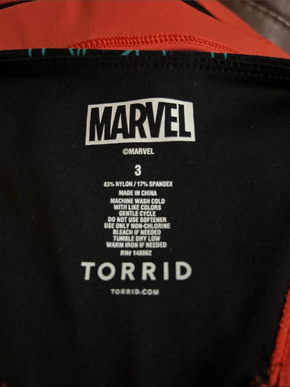 Torrid Marvel Avengers Zip-Front Sports Bra New with Tags, Size 3, New with Tags - Picture 6 of 6